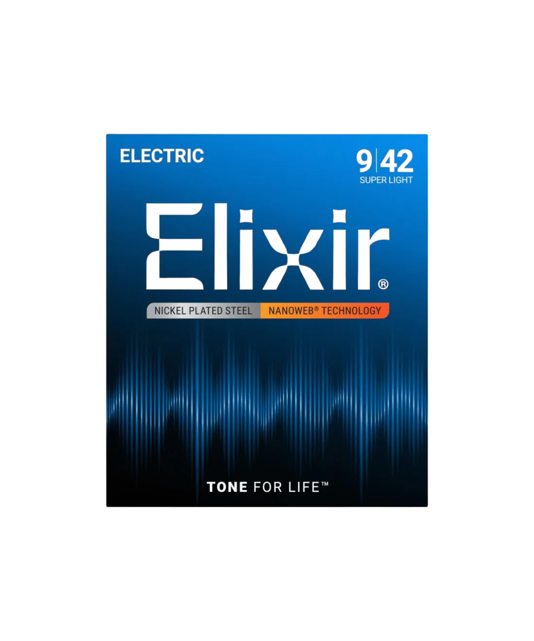 Elixir Nanoweb Electric Guitar Strings, Super Light, 09-42